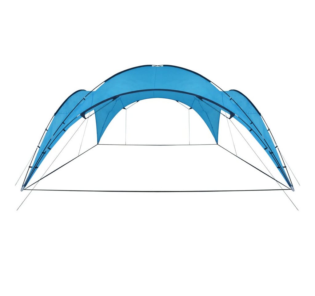 furnicato Partyzelt Kuppelpavillon 450x450x265 cm Hellblau von furnicato