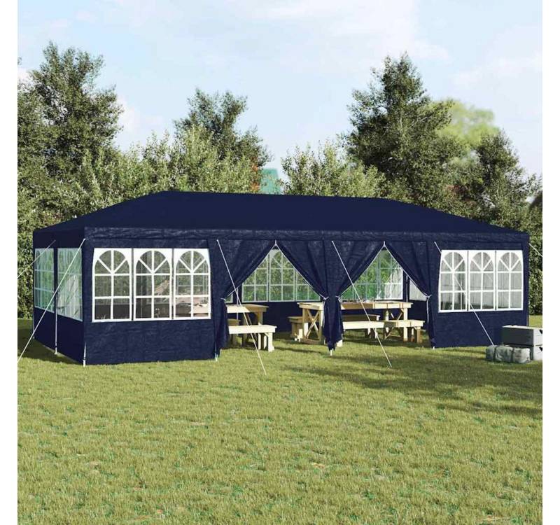 furnicato Partyzelt Party-Zelt Blau und Weiß 800 x 400 x 266 cm Polyester und Stahl furnicato Partyzelt Party-Zelt Blau und Weiß 800 x 400 x 266 cm Polyester und Stahl von furnicato