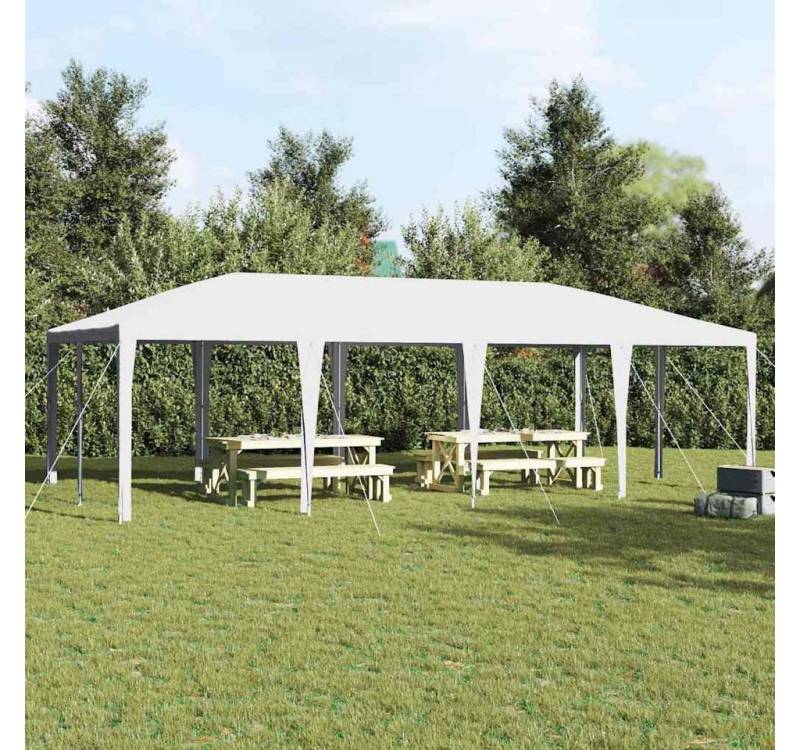 furnicato Partyzelt Party-Zelt Weiß 800 x 400 x 266 cm Polyester und Stahl von furnicato