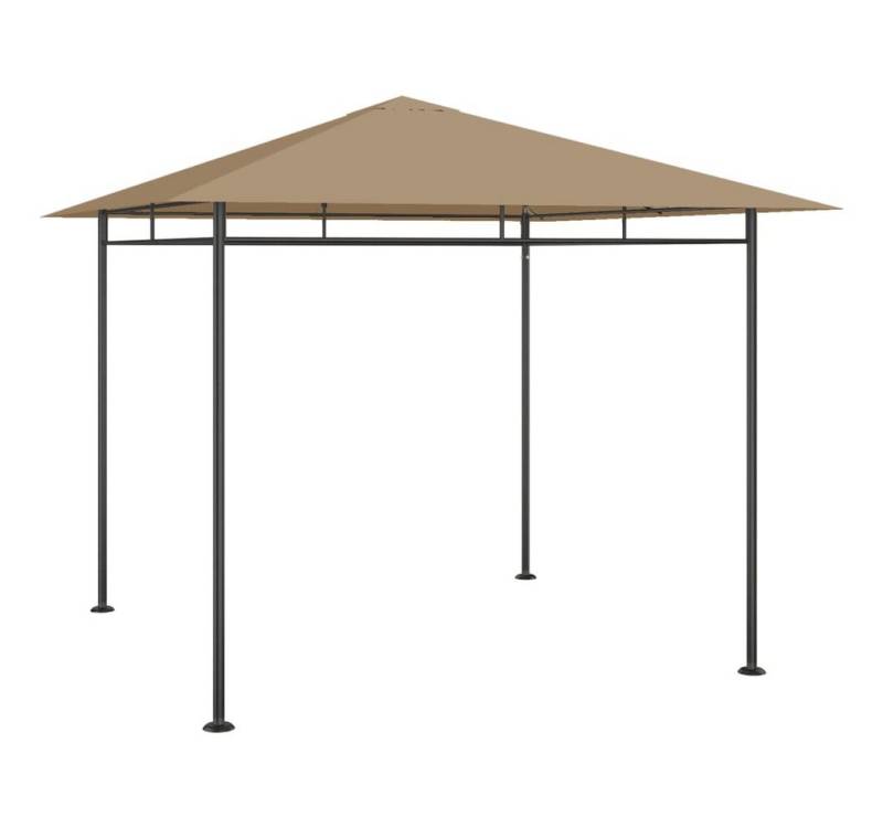 furnicato Partyzelt Pavillon 3x3x2,7 m Taupe 180 g/m² von furnicato