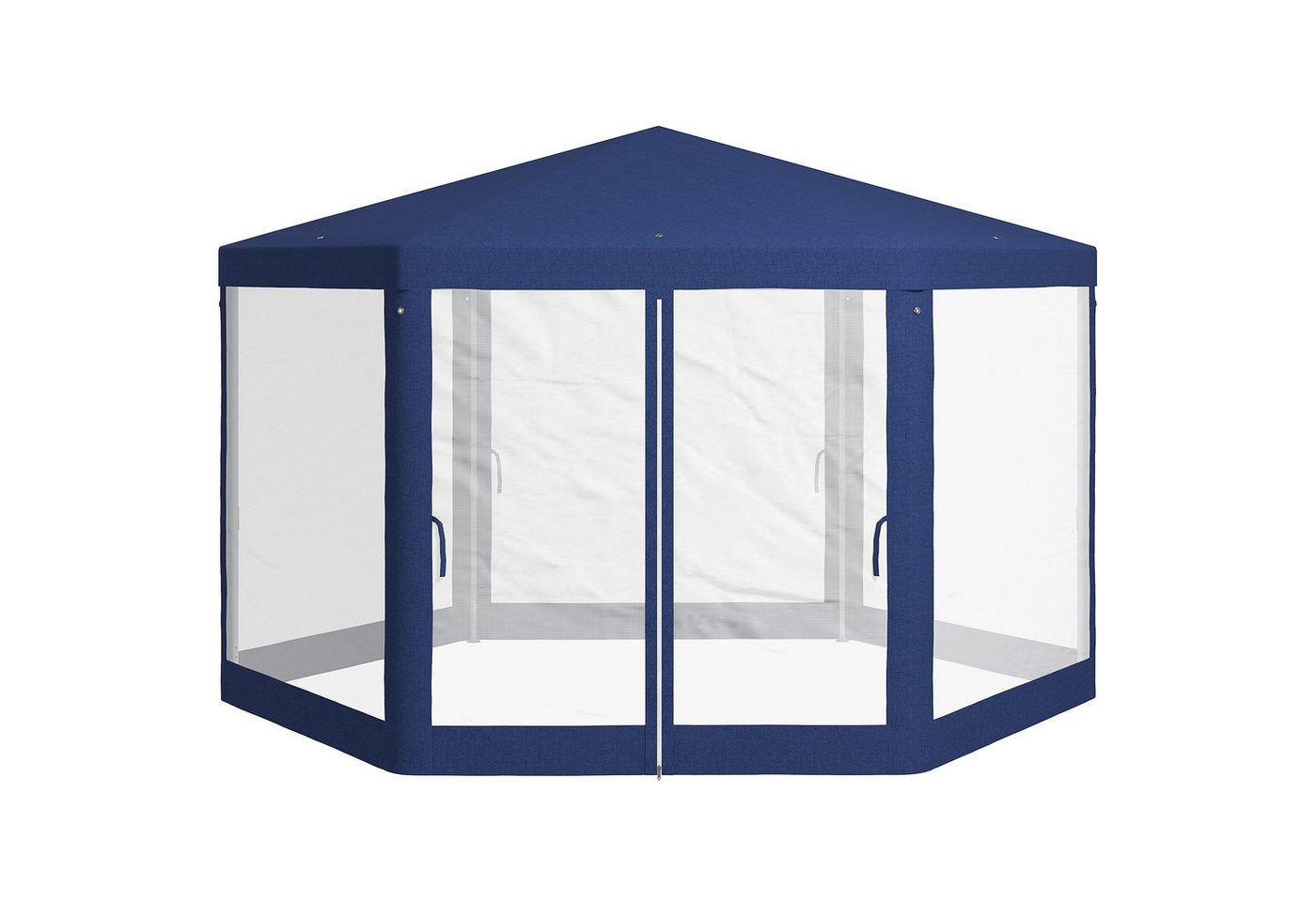 furnicato Pavillon Gartenpavillon 6-eckig Metallgestell mit Netzvorhängen 3,94 furnicato Pavillon Gartenpavillon 6-eckig Metallgestell mit Netzvorhängen 3,94 von furnicato