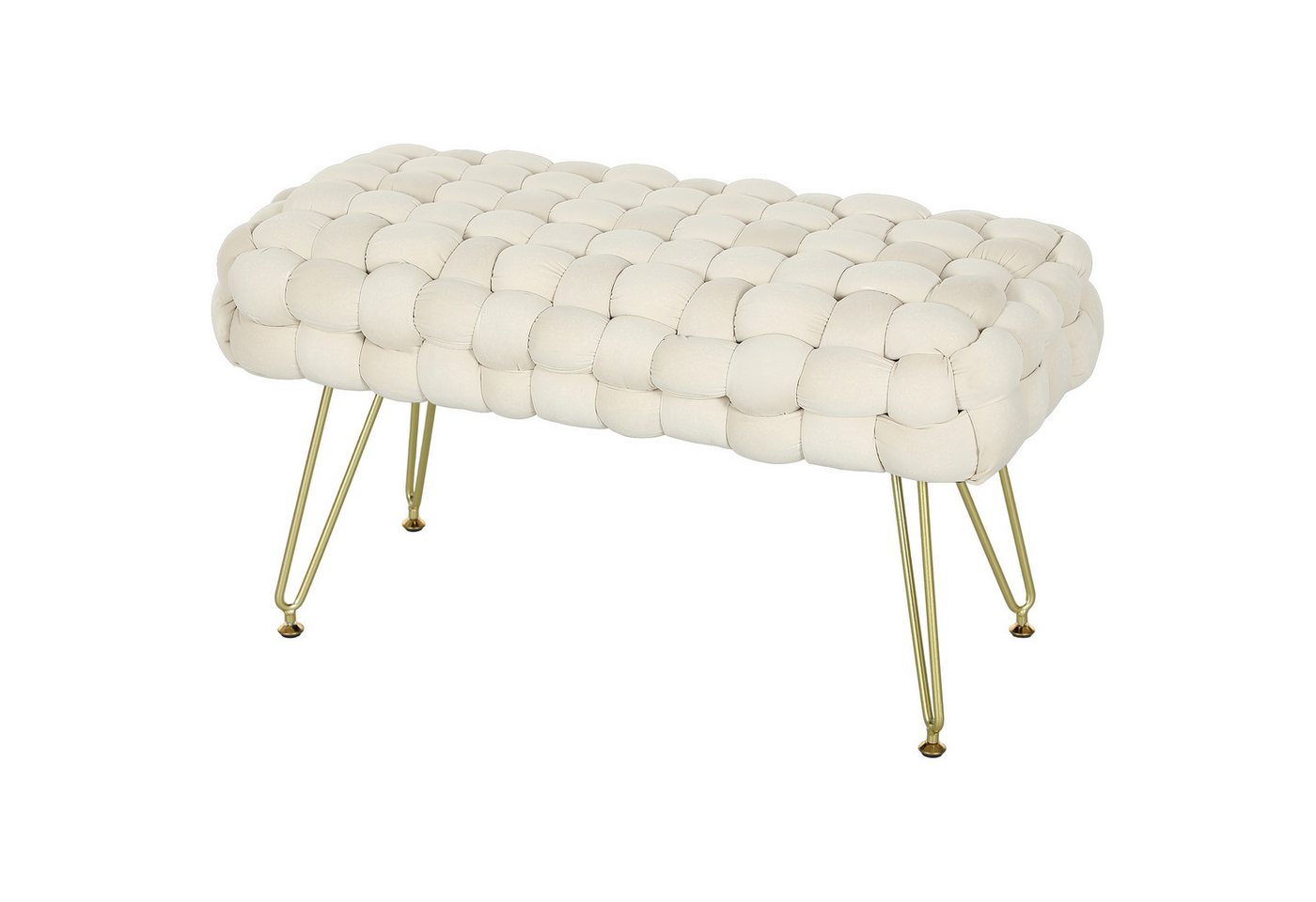 furnicato Polsterbank Moderner Sitzhocker mit Metallbeinen, gepolstertem Sitz, für Wohnzimm (1-St) von furnicato