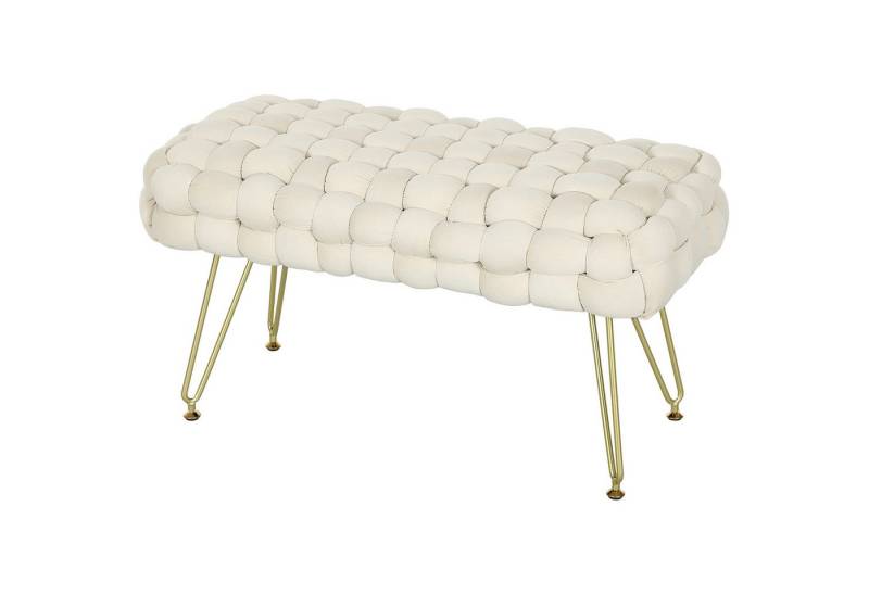 furnicato Polsterbank Moderner Sitzhocker mit Metallbeinen, gepolstertem Sitz, für Wohnzimm (1-St) von furnicato