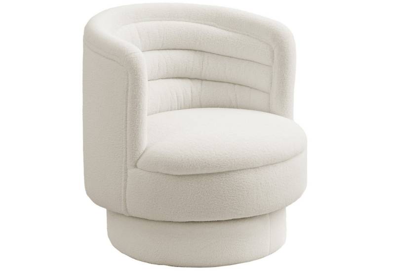 furnicato Polsterstuhl Drehbarer Polstersessel, Moderner Lounge-Sessel mit Kautschukholzrahme (1 St) von furnicato
