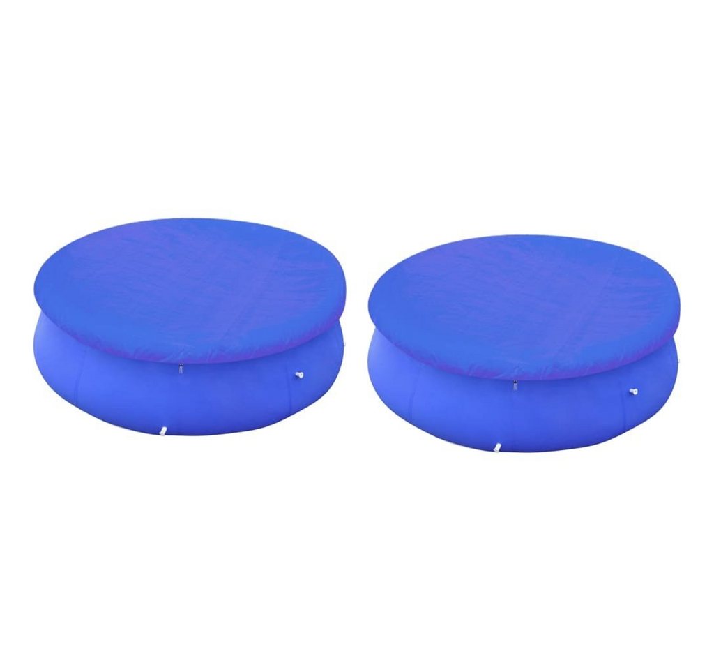 furnicato Pool-Abdeckplane Poolabdeckungen 2 Stk. für 450-457 cm Runde Aufstellpools (1-St) von furnicato
