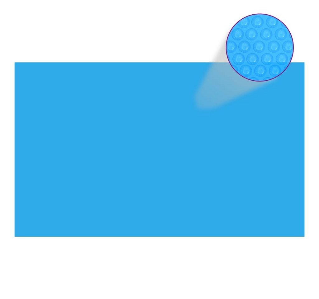 furnicato Pool-Abdeckplane Rechteckige Poolabdeckung 1000x600 cm PE Blau von furnicato