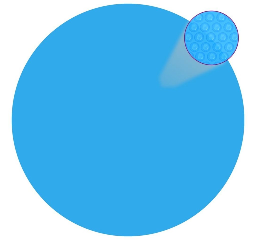 furnicato Pool-Abdeckplane Runde Pool-Abdeckung PE Blau 488 cm von furnicato