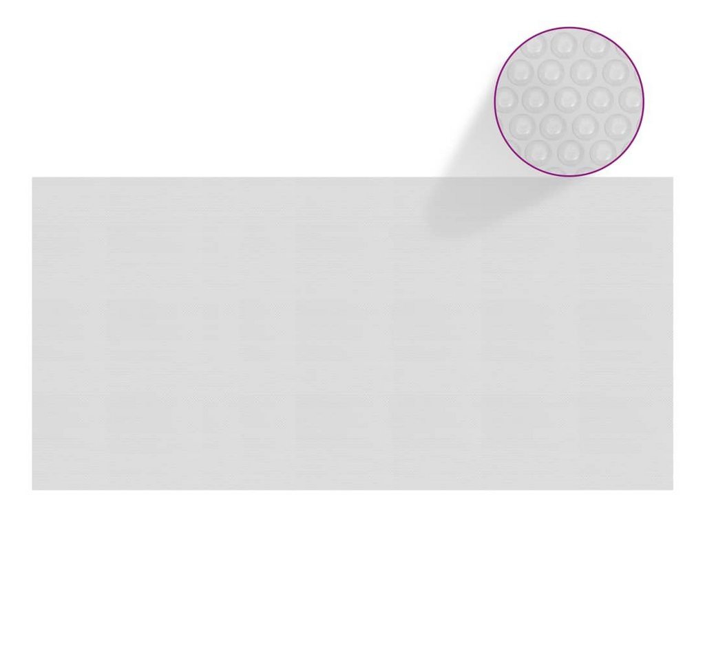 furnicato Pool-Abdeckplane Treibende Pool-Solarplane PE 450x220 cm Grau von furnicato