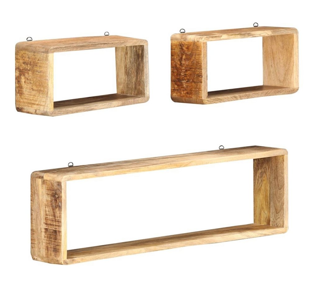 furnicato Regalwürfel 3-tlg. Würfel-Wandregal-Set Massivholz, 1-tlg. von furnicato