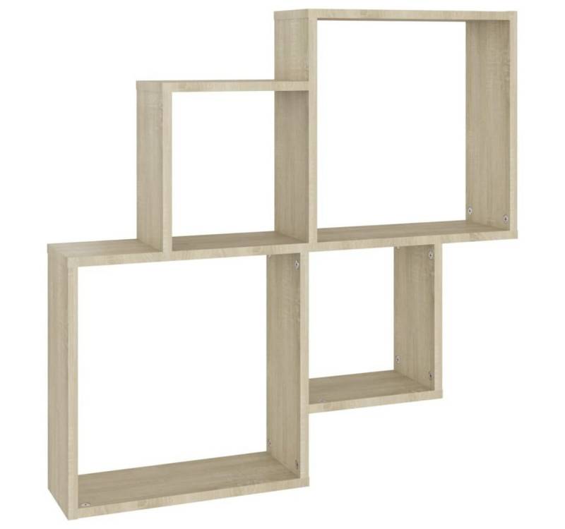 furnicato Regalwürfel Würfelregal Sonoma-Eiche 80x15x78,5 cm Holzwerkstoff, 1-tlg. von furnicato