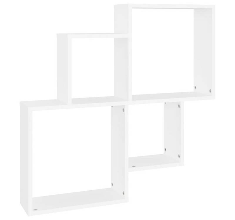 furnicato Regalwürfel Würfelregal Weiß 80x15x78,5 cm Holzwerkstoff, 1-tlg. von furnicato