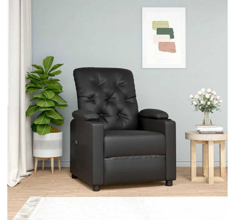 furnicato Relaxsessel Aufstehsessel Schwarz Kunstleder (1-St) von furnicato