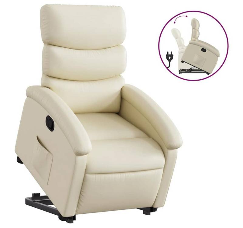 furnicato Relaxsessel mit Aufstehhilfe Creme Kunstleder (1-St) von furnicato