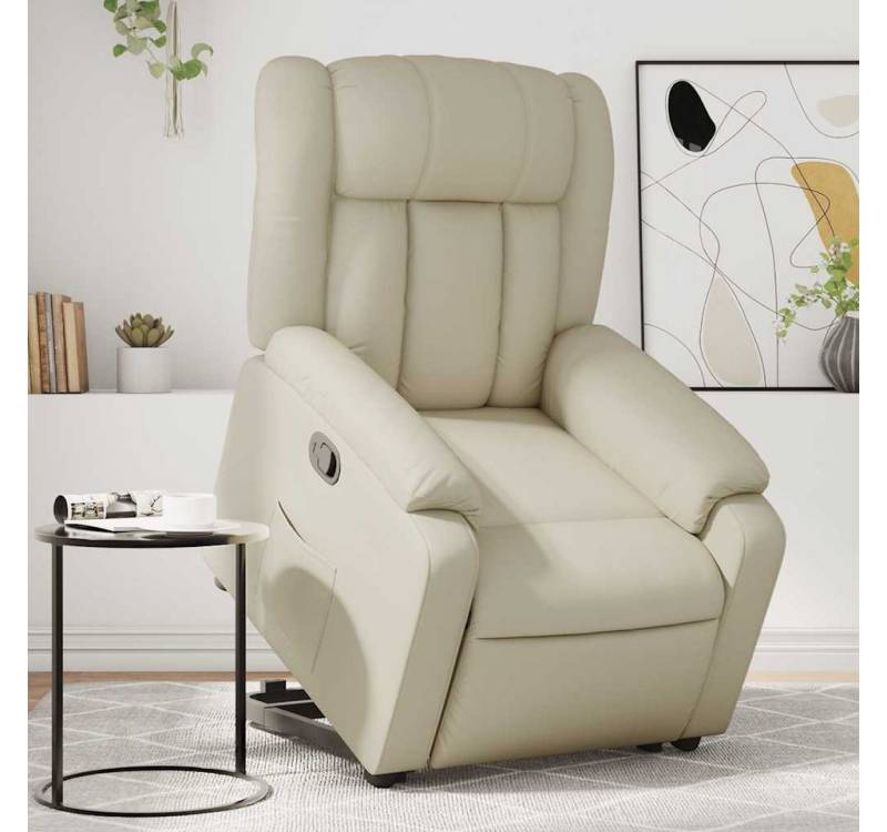 furnicato Relaxsessel mit Aufstehhilfe Creme Kunstleder (1-St) von furnicato