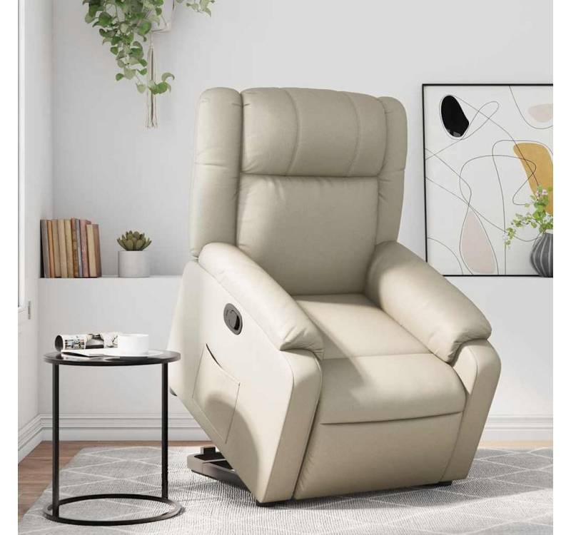 furnicato Relaxsessel mit Aufstehhilfe Creme Kunstleder (1-St) von furnicato