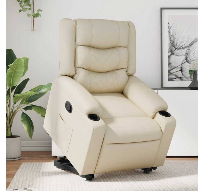 furnicato Relaxsessel mit Aufstehhilfe Creme Kunstleder (1-St) von furnicato