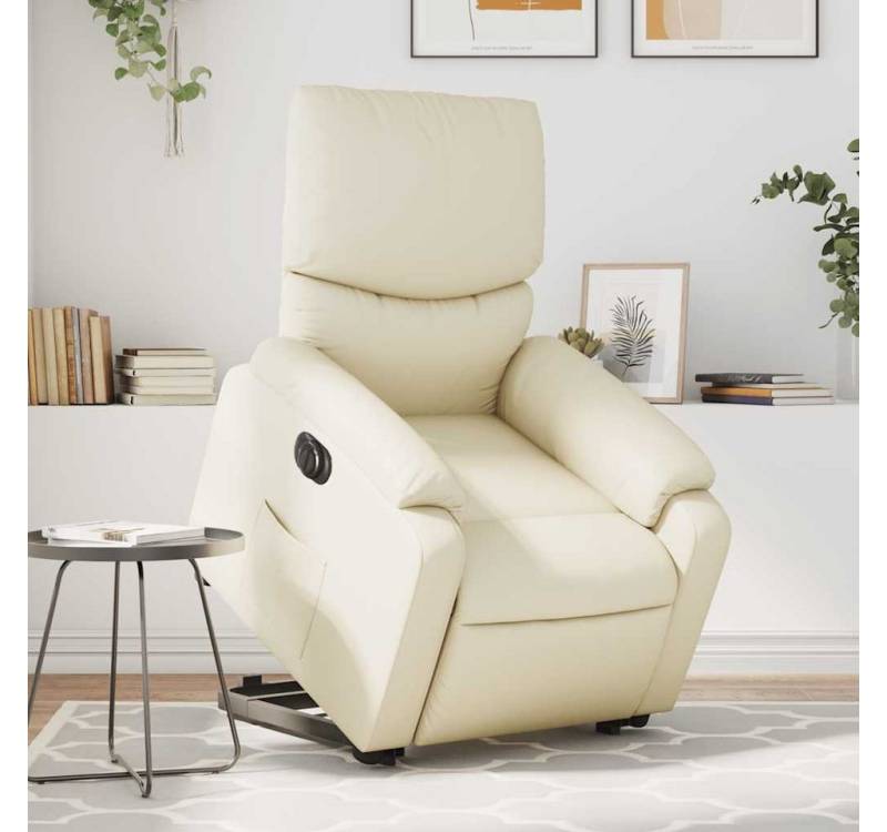 furnicato Relaxsessel mit Aufstehhilfe Elektrisch Creme Kunstleder (1-St) von furnicato