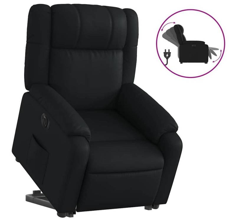 furnicato Relaxsessel mit Aufstehhilfe Elektrisch Schwarz Kunstleder (1-St) von furnicato