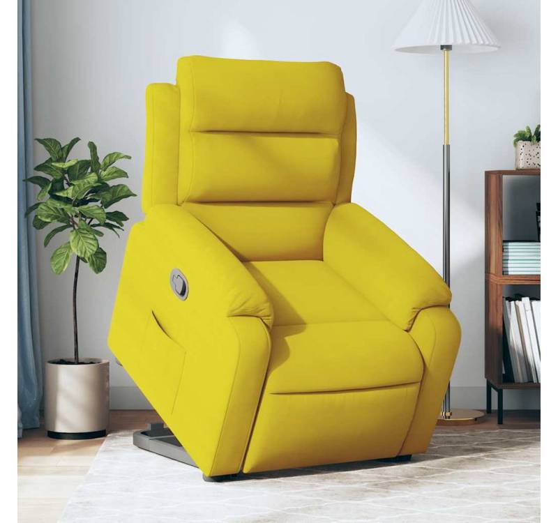 furnicato Relaxsessel mit Aufstehhilfe Gelb Samt (1-St) von furnicato