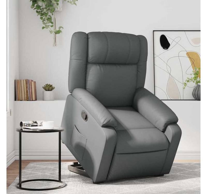 furnicato Relaxsessel mit Aufstehhilfe Grau Kunstleder (1-St) von furnicato