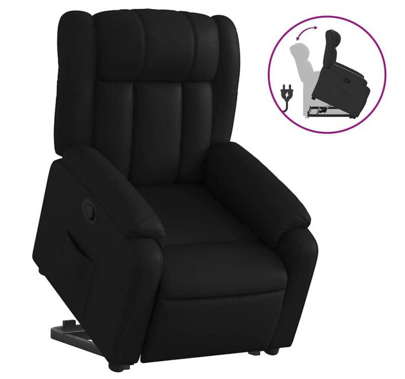 furnicato Relaxsessel mit Aufstehhilfe Schwarz Kunstleder (1-St) von furnicato