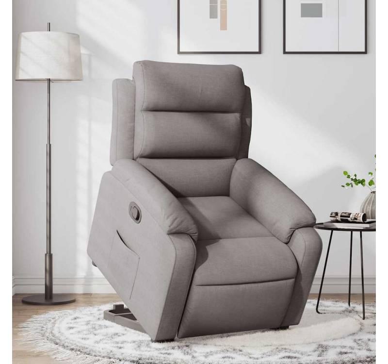 furnicato Relaxsessel mit Aufstehhilfe Taupe Stoff (1-St) von furnicato
