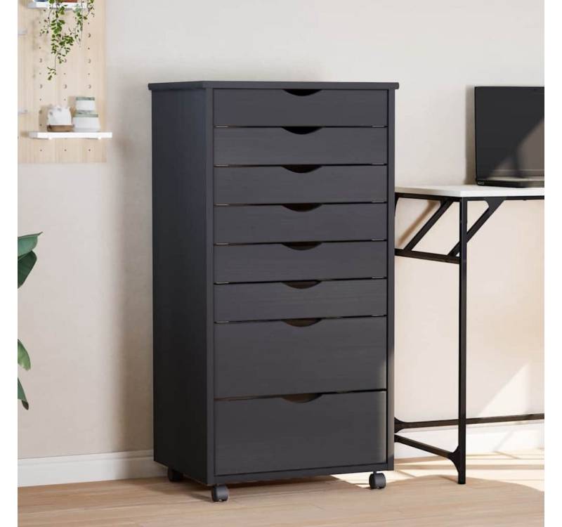 furnicato Rolloschrank Rollschrank mit Schubladen MOSS Grau Massivholz Kiefer furnicato Rolloschrank Rollschrank mit Schubladen MOSS Grau Massivholz Kiefer von furnicato