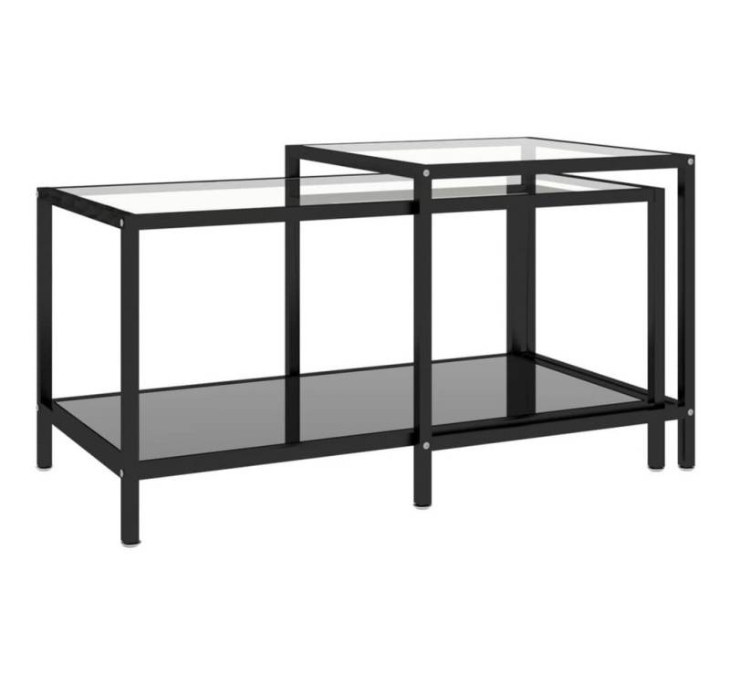 furnicato Satztisch Beistelltische 2 Stk. Hartglas Schwarz (2-St) von furnicato