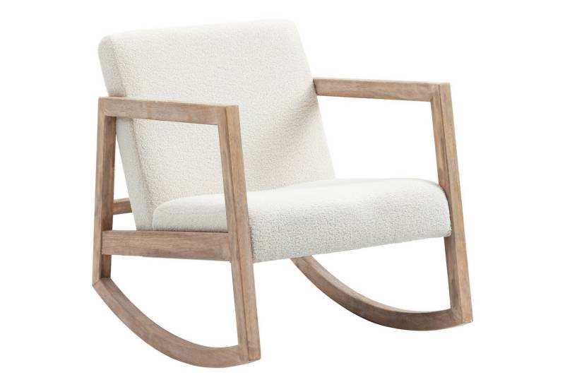 furnicato Schaukelstuhl mit Holzrahmen gepolstert Relax Stuhl Sessel Stuhl Wohn (1 St) von furnicato