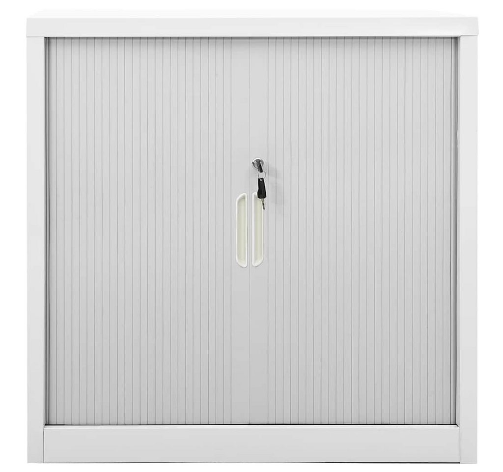 furnicato Schiebetürenschrank Grau 90x40x90 cm Stahl (1-St) von furnicato