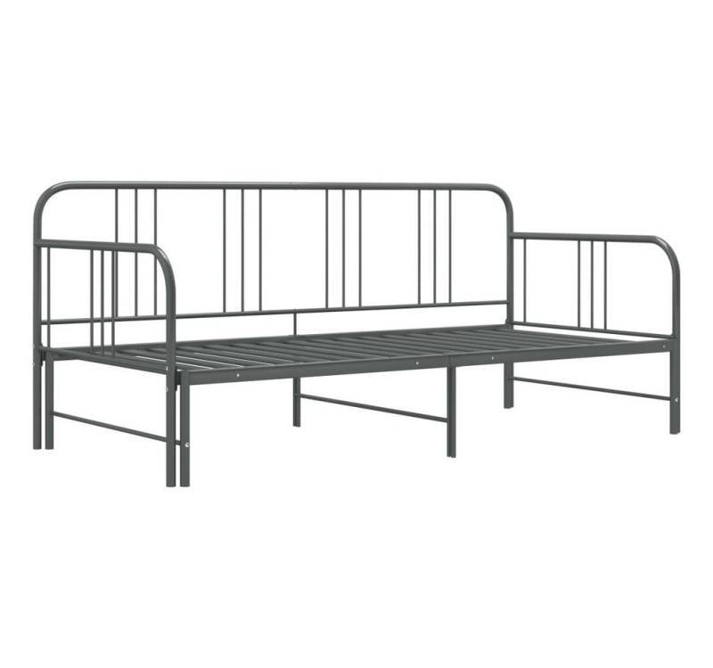 furnicato Schlafsofa Ausziehsofa Bettgestell Grau Metall 90x200 cm, 1 Teile von furnicato