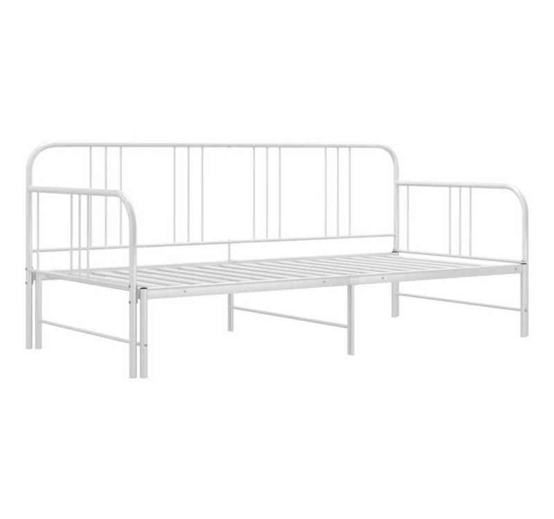 furnicato Schlafsofa Ausziehsofa Bettgestell Weiß Metall 90x200 cm, 1 Teile von furnicato