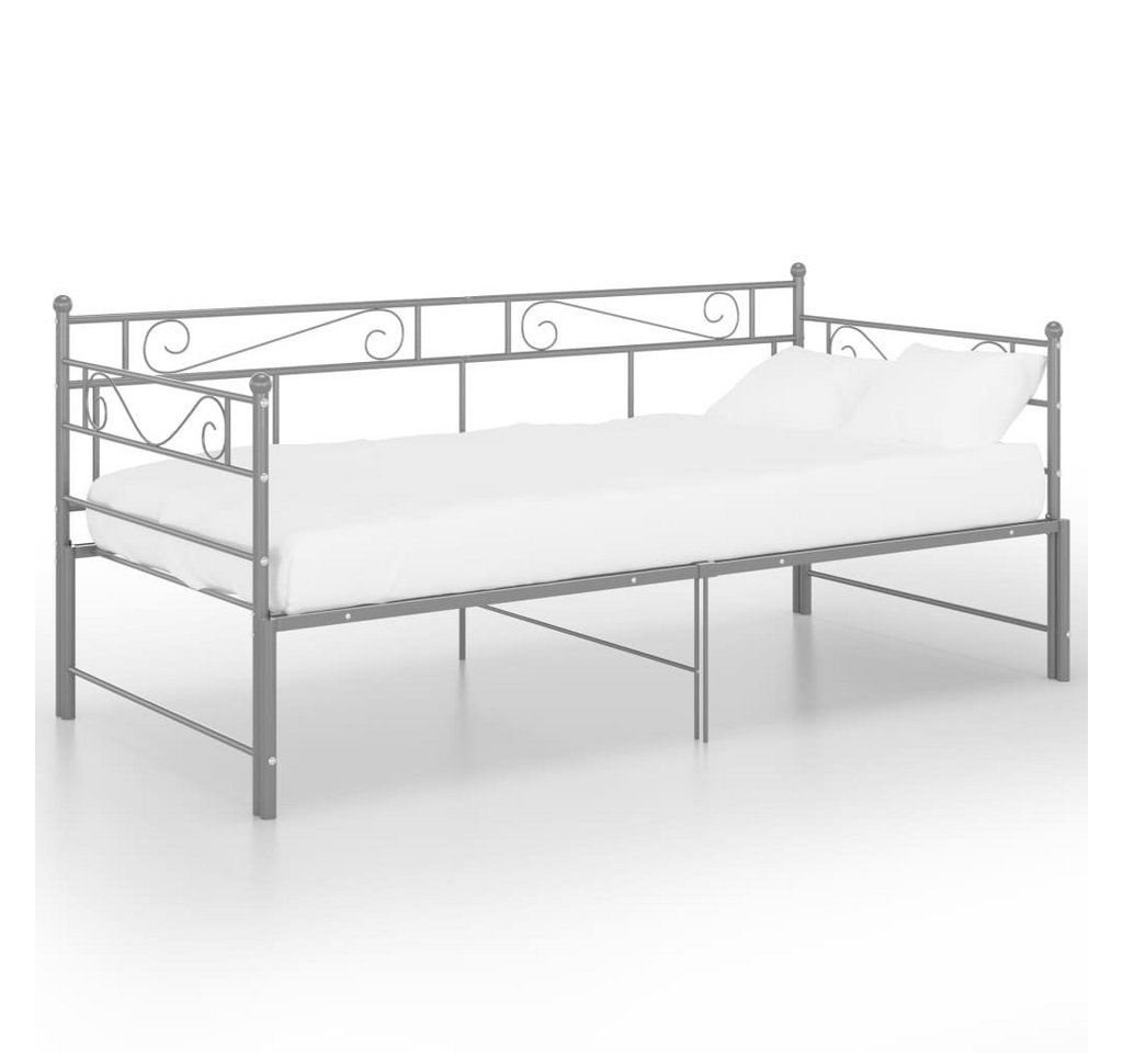 furnicato Schlafsofa Tagesbett Ausziehbar Grau Metall 90x200 cm, 1 Teile furnicato Schlafsofa Tagesbett Ausziehbar Grau Metall 90x200 cm, 1 Teile von furnicato