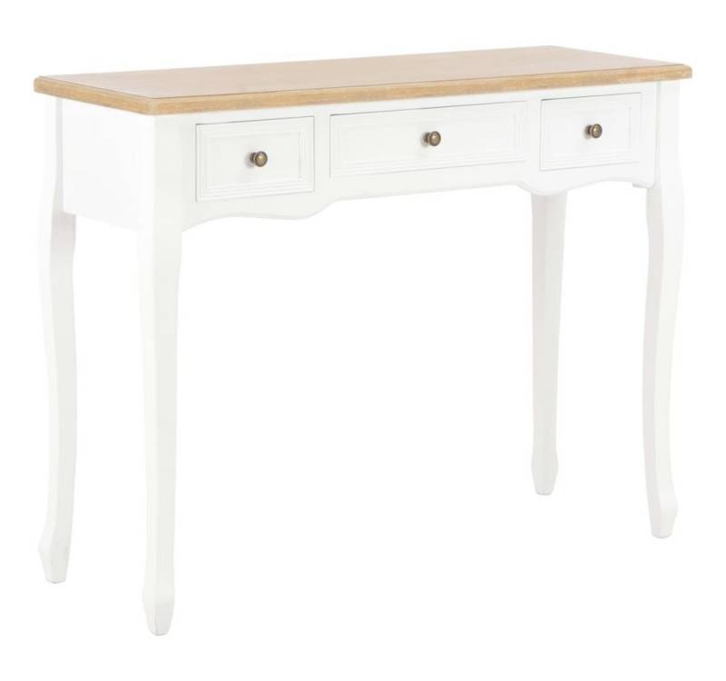 furnicato Schminktisch Frisiertisch Konsolentisch mit 3 Schubladen Weiß (1-St) von furnicato