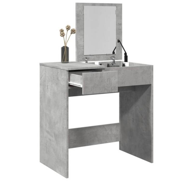 furnicato Schminktisch mit Spiegel Betongrau 73x46,5x120 cm (1-St) von furnicato