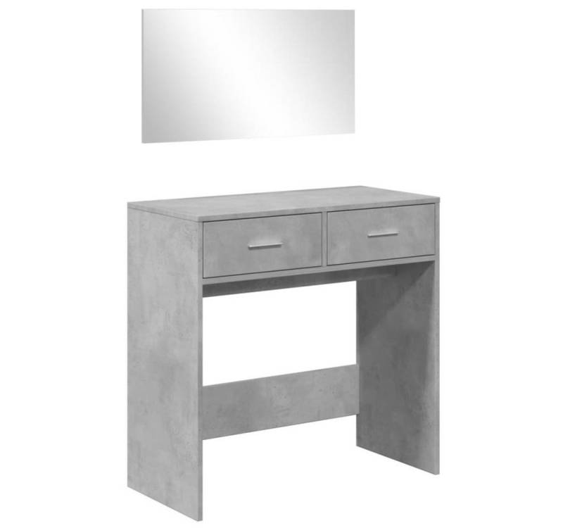 furnicato Schminktisch mit Spiegel Betongrau 80x39x80 cm (1-St) von furnicato