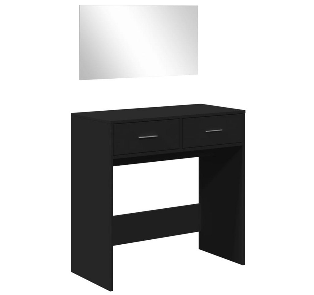 furnicato Schminktisch mit Spiegel Schwarz 80x39x80 cm (1-St) von furnicato