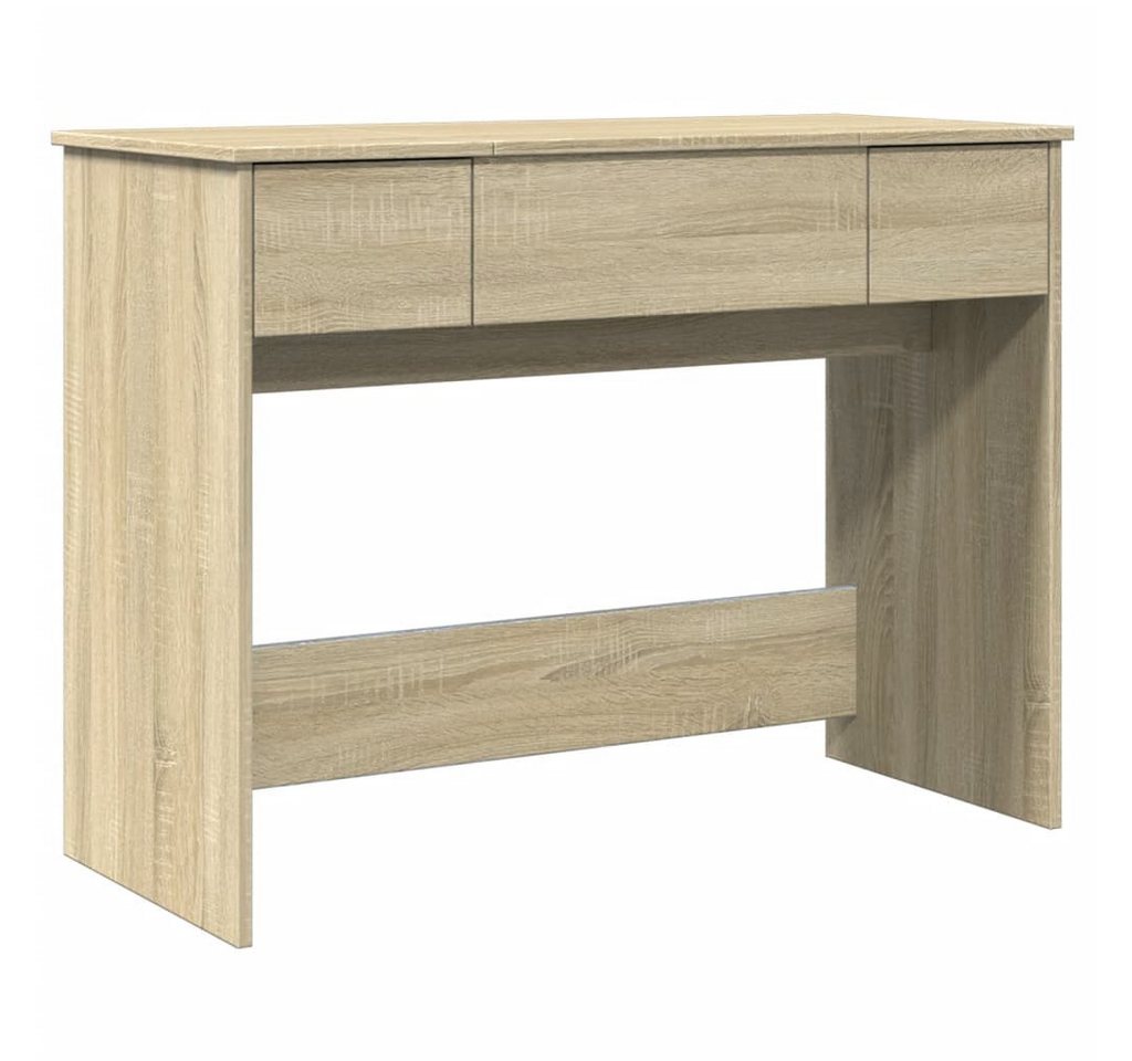 furnicato Schminktisch mit Spiegel Sonoma-Eiche 100x45x76 cm (1-St) von furnicato
