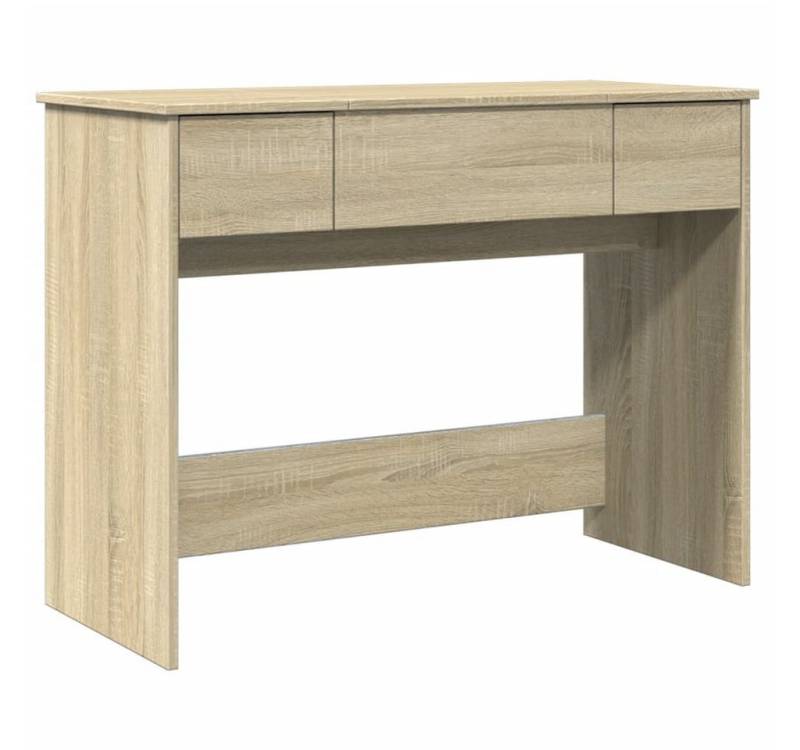 furnicato Schminktisch mit Spiegel Sonoma-Eiche 100x45x76 cm (1-St) von furnicato