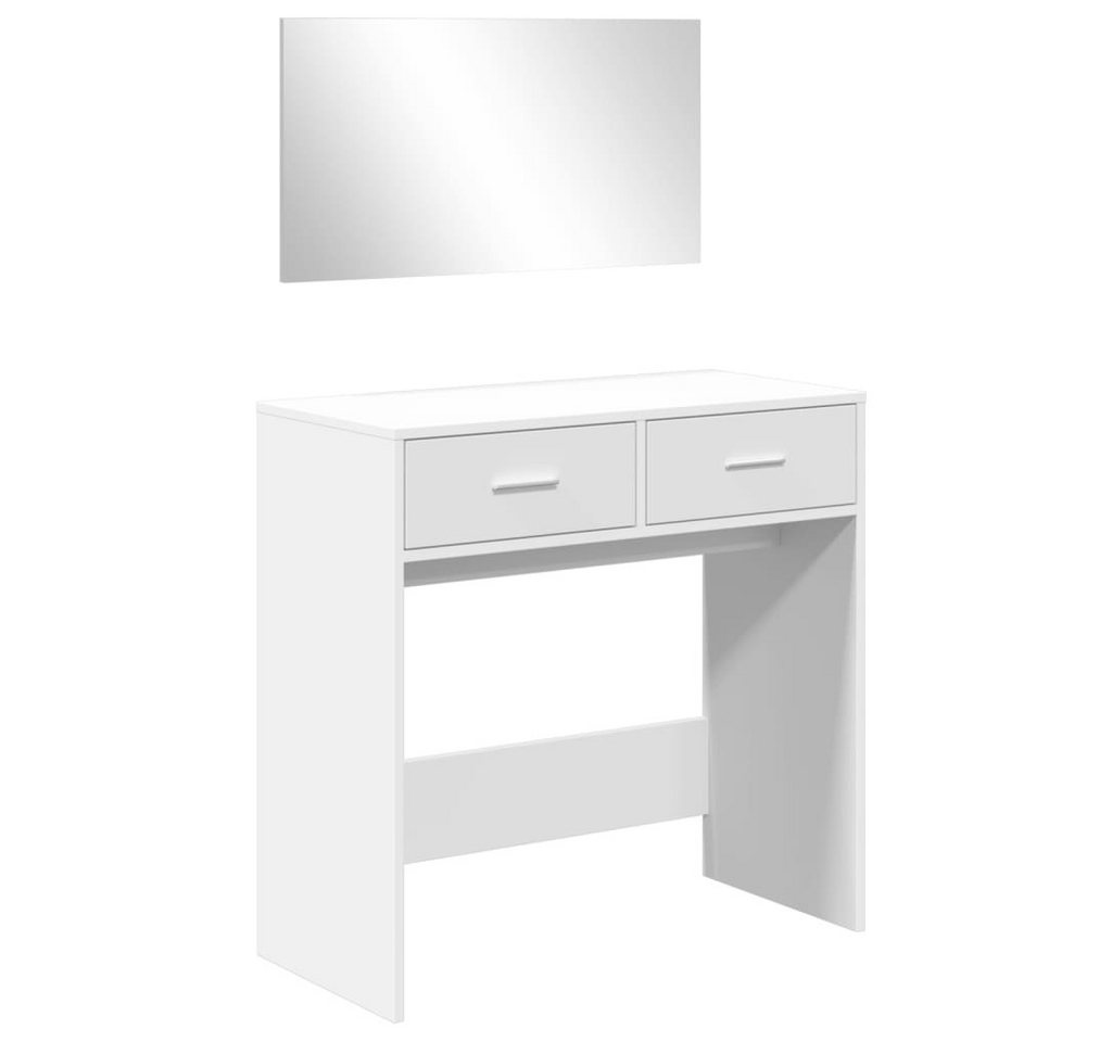 furnicato Schminktisch mit Spiegel Weiß 80x39x80 cm (1-St) von furnicato