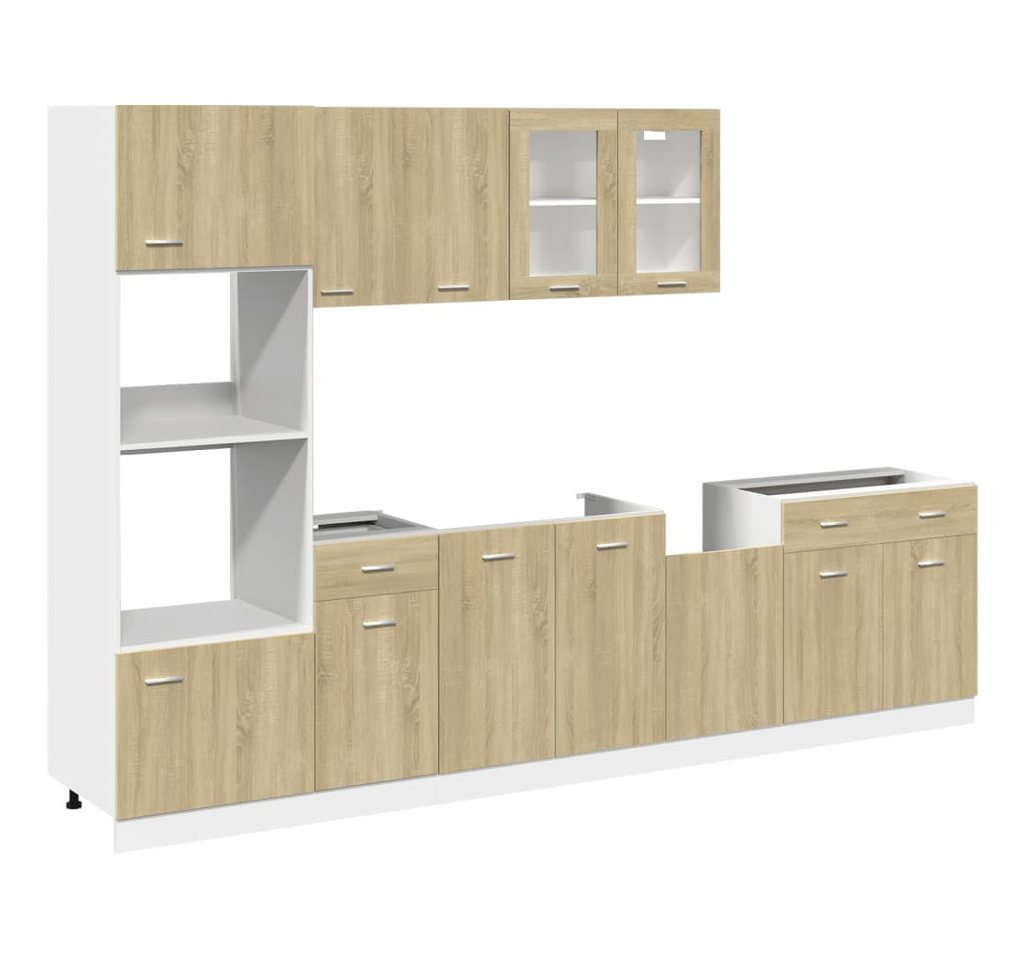 furnicato Schrank-Set 7-tlg. Küchenschrank-Set Lyon Sonoma-Eiche Holzwerkstoff, (1-St) von furnicato