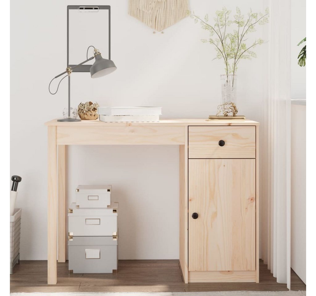 furnicato Schreibtisch 100x50x75 cm Massivholz Kiefer (1-St) von furnicato