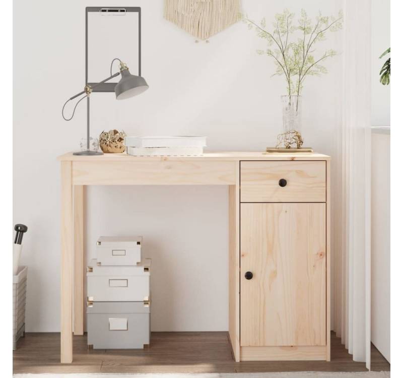 furnicato Schreibtisch 100x50x75 cm Massivholz Kiefer (1-St) von furnicato