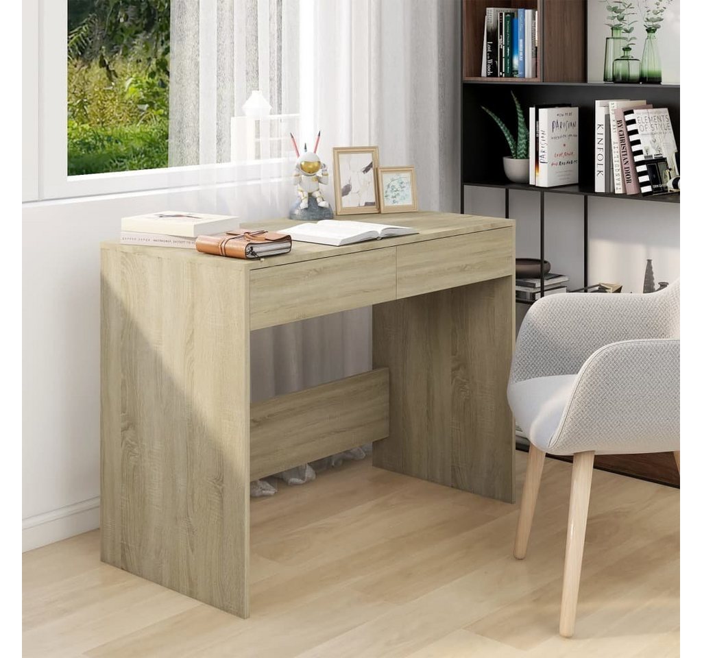 furnicato Schreibtisch Sonoma-Eiche 101x50x76,5 cm Holzwerkstoff von furnicato