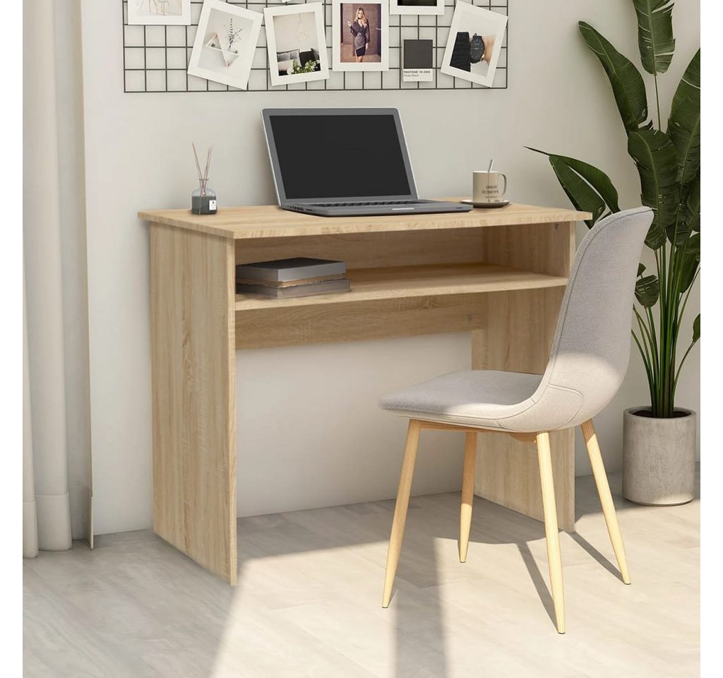 furnicato Schreibtisch Sonoma-Eiche 90x50x74 cm Holzwerkstoff von furnicato