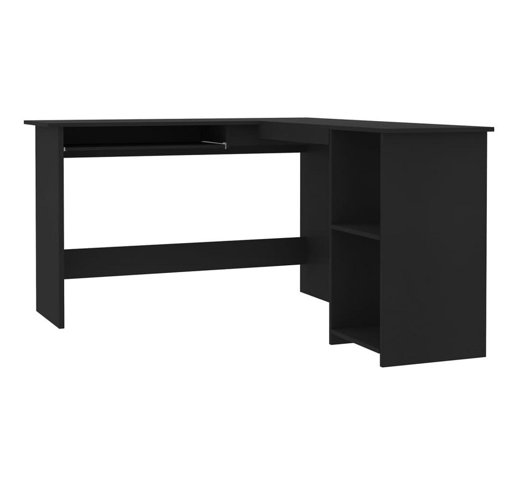 furnicato Schreibtisch Eckschreibtisch in L-Form Schwarz 120x140x75 cm Holzwerkstoff (1-St) furnicato Schreibtisch Eckschreibtisch in L-Form Schwarz 120x140x75 cm Holzwerkstoff (1-St) von furnicato