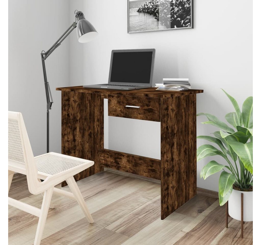furnicato Schreibtisch Räuchereiche 100x50x76 cm Holzwerkstoff von furnicato