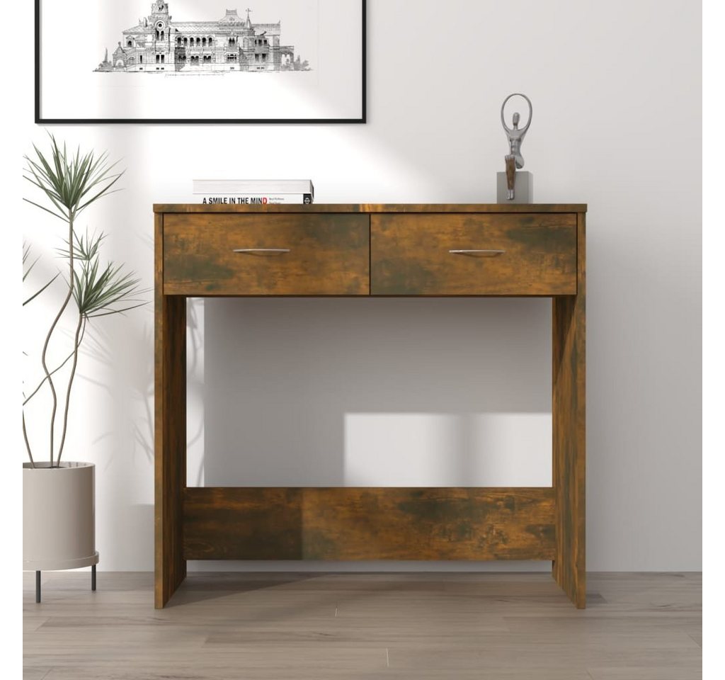 furnicato Schreibtisch Räuchereiche 80x40x75 cm Holzwerkstoff von furnicato