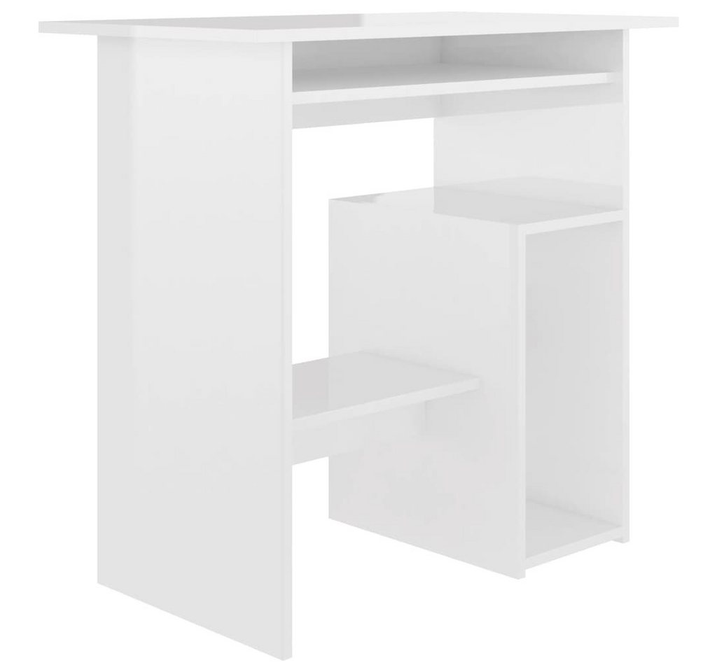 furnicato Schreibtisch Hochglanz-Weiß 80x45x74 cm Holzwerkstoff von furnicato