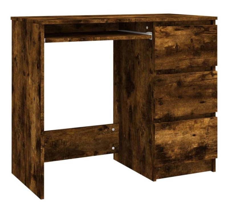 furnicato Schreibtisch Räuchereiche 90x45x76 cm Holzwerkstoff (1-St) von furnicato